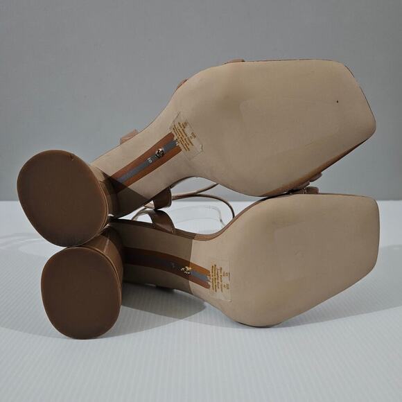 NEW Sam Edelman Kia Sandal Womens 10 Rosa Blush Patent Strappy Block Heel - Picture 11 of 13